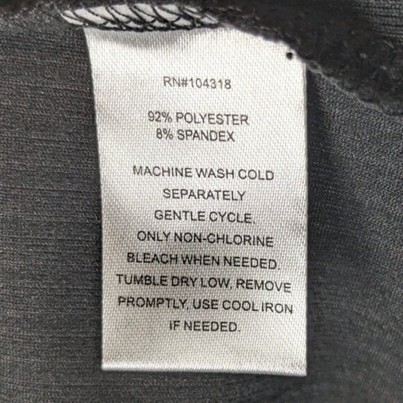 Derek Heart Women Mock Neck Short Sleeves, Black Top, size M - Picture 4 of 5